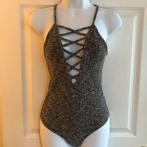 Express Thong Sweater Bodysuit